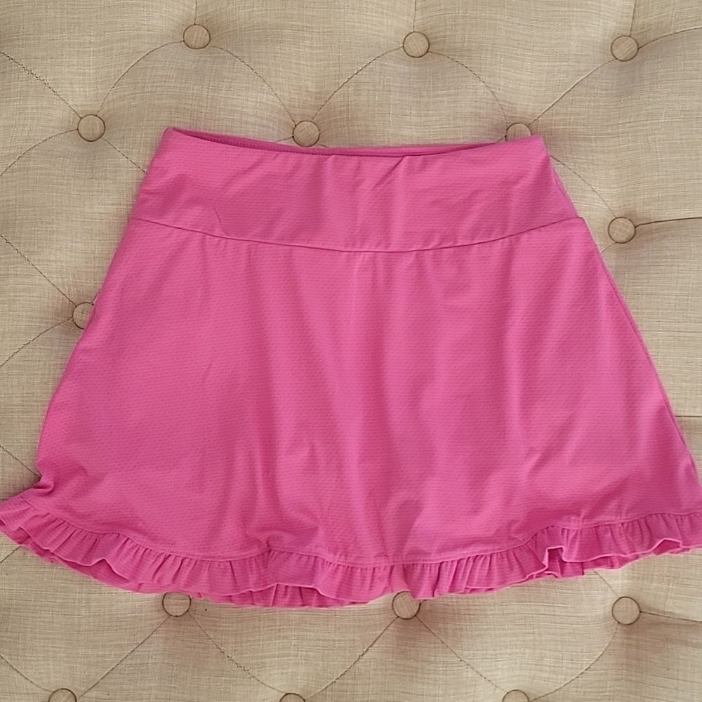 GOTTEX pink tennis golf skirt 13" Tennis Skort soft textured sz XS, Like NEW